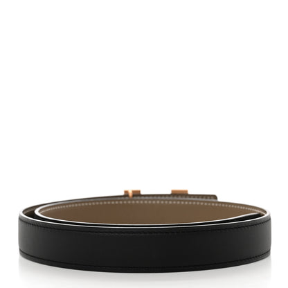 Hermes Swift Epsom 24mm Mini Martelee Constance Belt 70 Etoupe Black 2 of 6