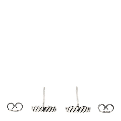Gucci Sterling Silver Torchon Double G Earrings 3 of 5