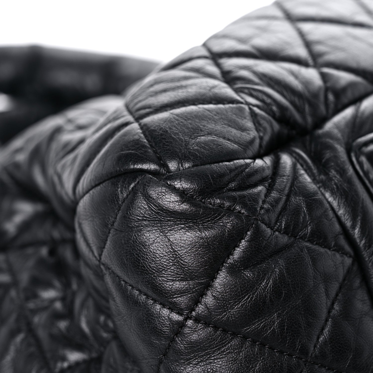 Chanel Lambskin Quilted Large Coco Cocoon Tote Black 10 of 17