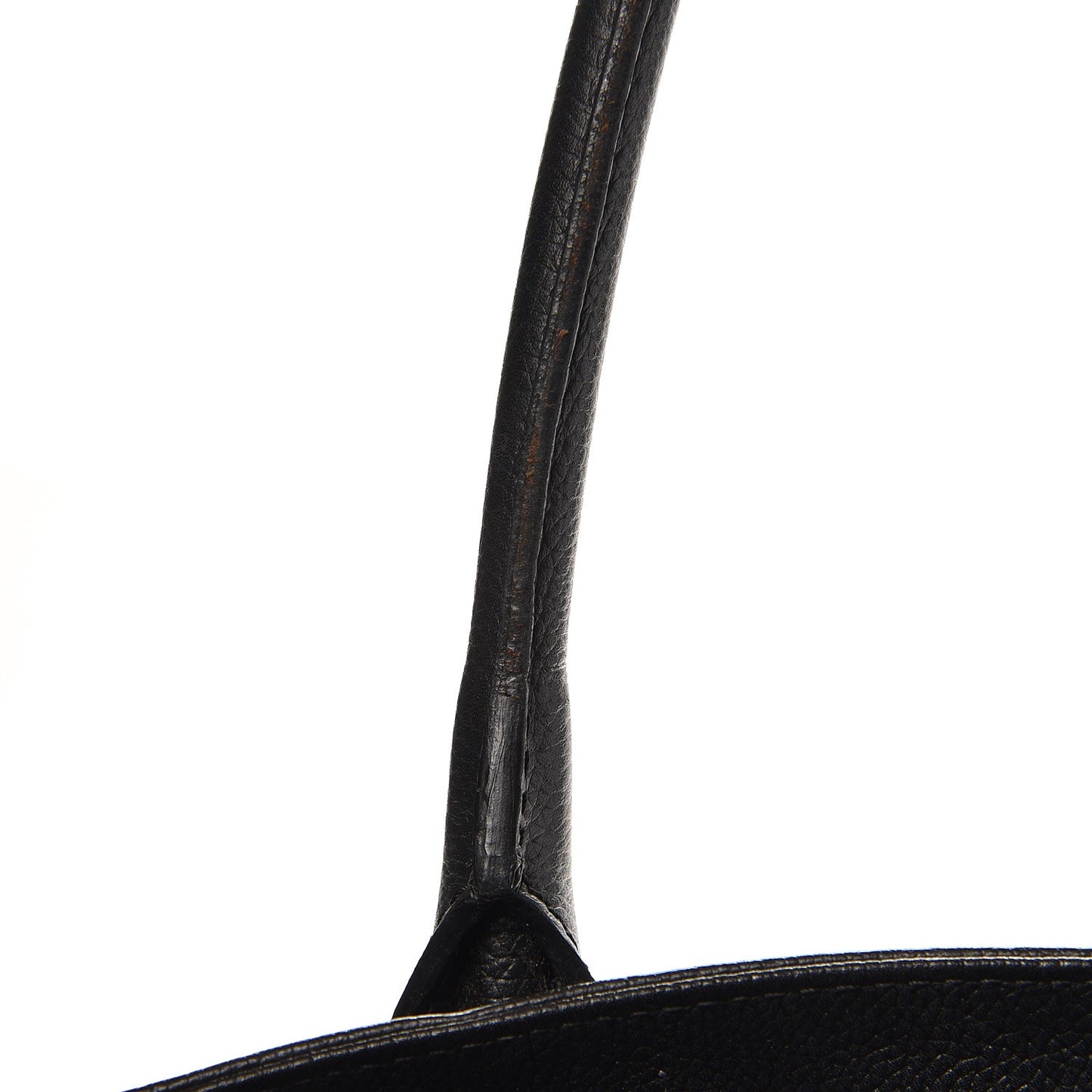Calfskin Cerf Executive Shopper Tote Black