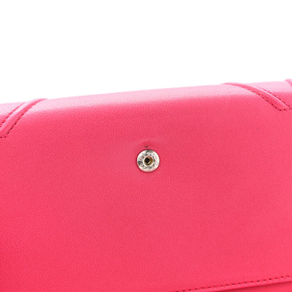Christian Dior Lambskin Diorama Croisiere Chain Wallet Fuchsia 10 of 10