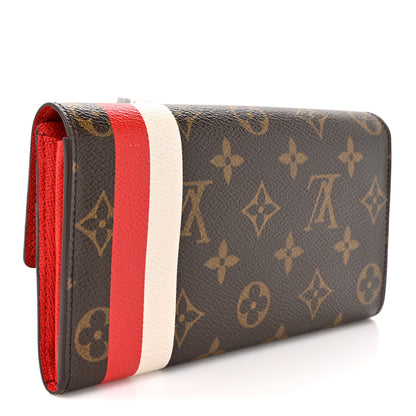 Louis Vuitton Monogram Groom Sarah Wallet Red 3 of 9