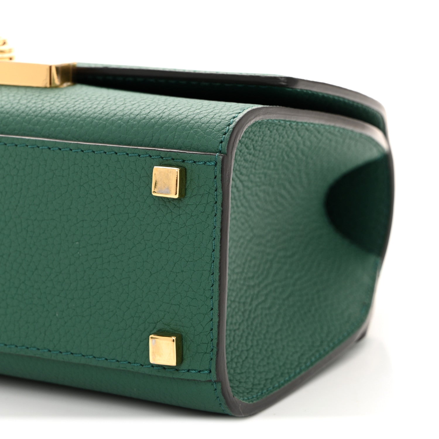 Moynat Taurillon Blush Rejane BB Emerald 9 of 10