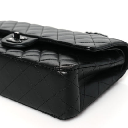 Chanel Lambskin Quilted Medium Double Flap So Black 10 of 11