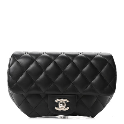 Chanel Calfskin Quilted CC Uniform Flap Belt Bag Black 1 of 10