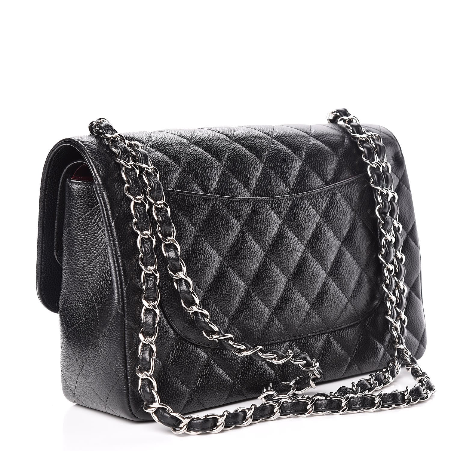 Chanel Caviar Quilted Jumbo Double Flap Black 3 of 11