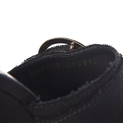 Chanel Canvas Heart CC Wedge Sandals 37 Black 15 of 15