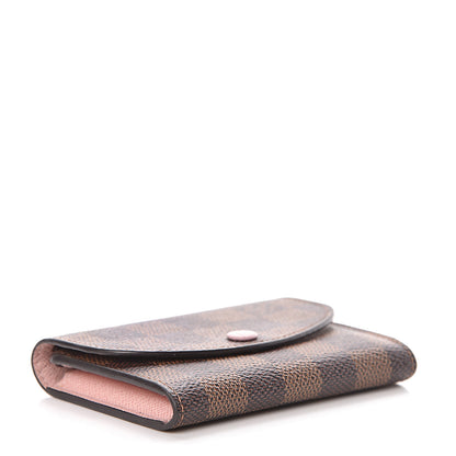 Louis Vuitton Damier Ebene Rosalie Coin Purse Rose Ballerine 4 of 8