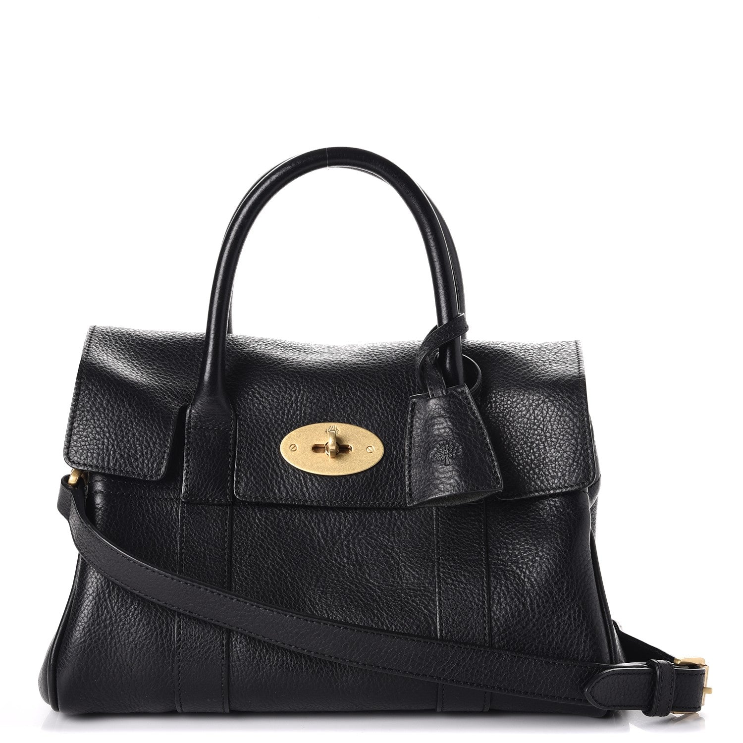 Mulberry Natural Leather Small Bayswater Black 1 of 9