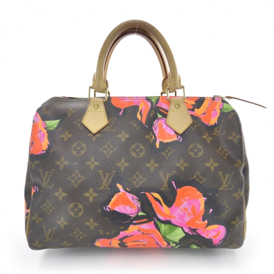 Louis Vuitton Monogram Roses Speedy 30 11 of 17