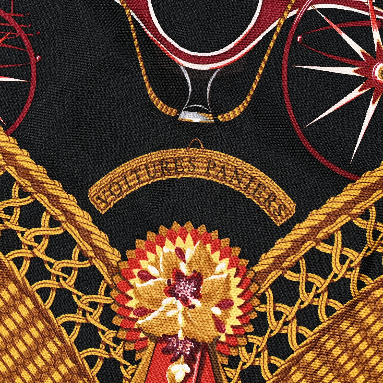 Hermes Silk Voitures Paniers Scarf 90 2 of 5