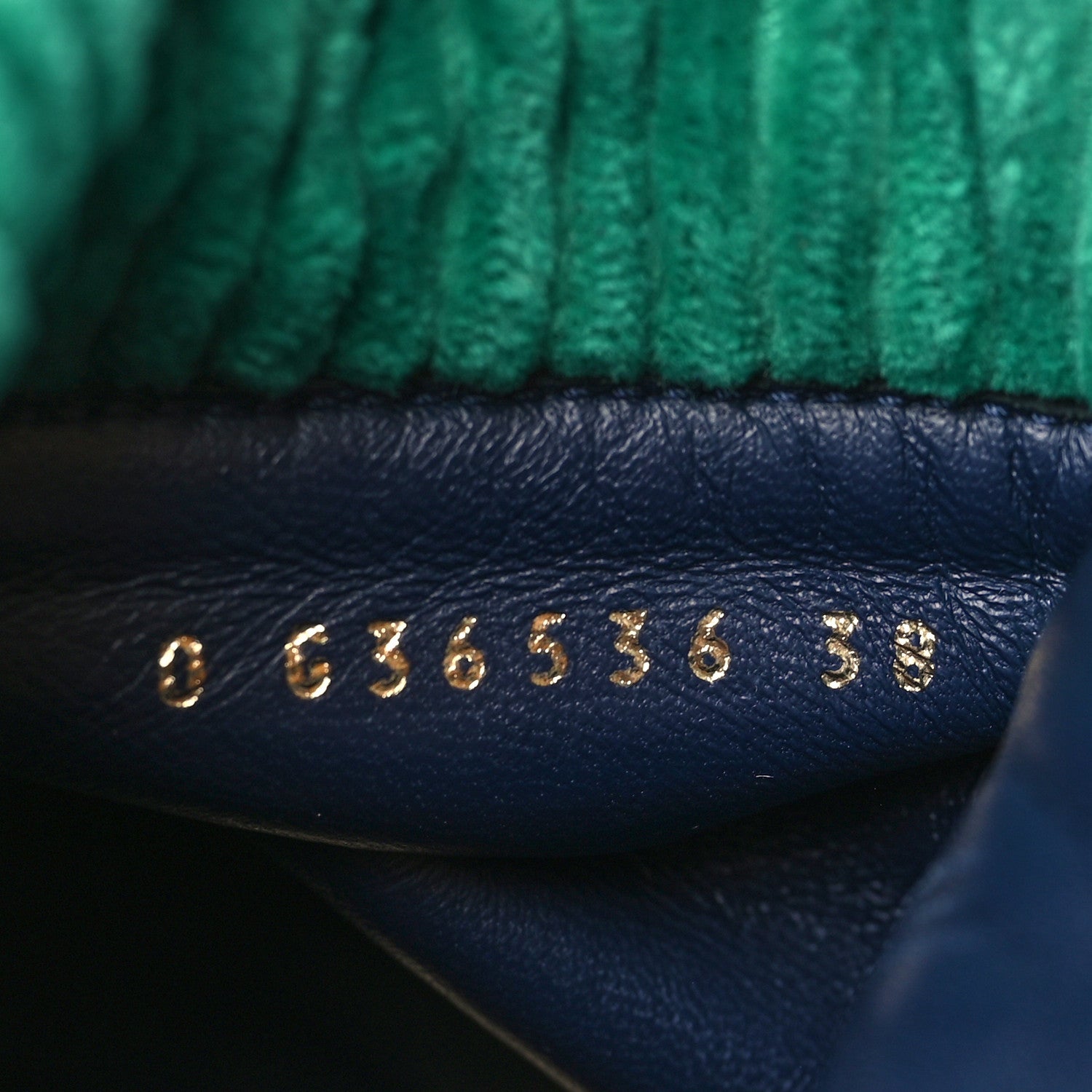 Chanel Suede Calfskin Velvet Quilted CC Combat Boots 38 Navy Green Black 8 of 8