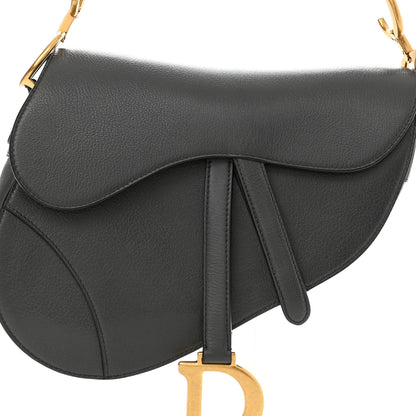 Christian Dior Shiny Goatskin Saddle Bag Grey 8 of 10