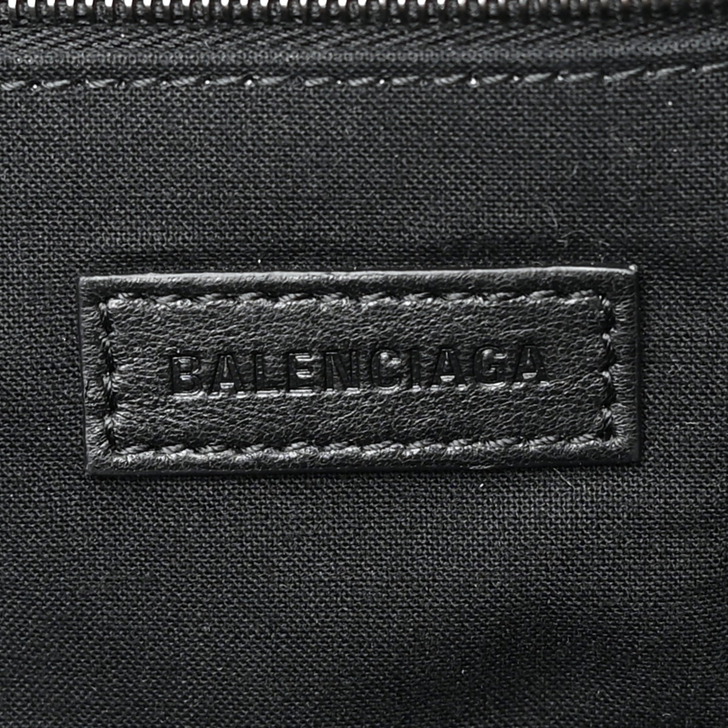 Crushed Calfskin Quilted Matte Black Hardware Large Crush Carry All Tote Bag Black