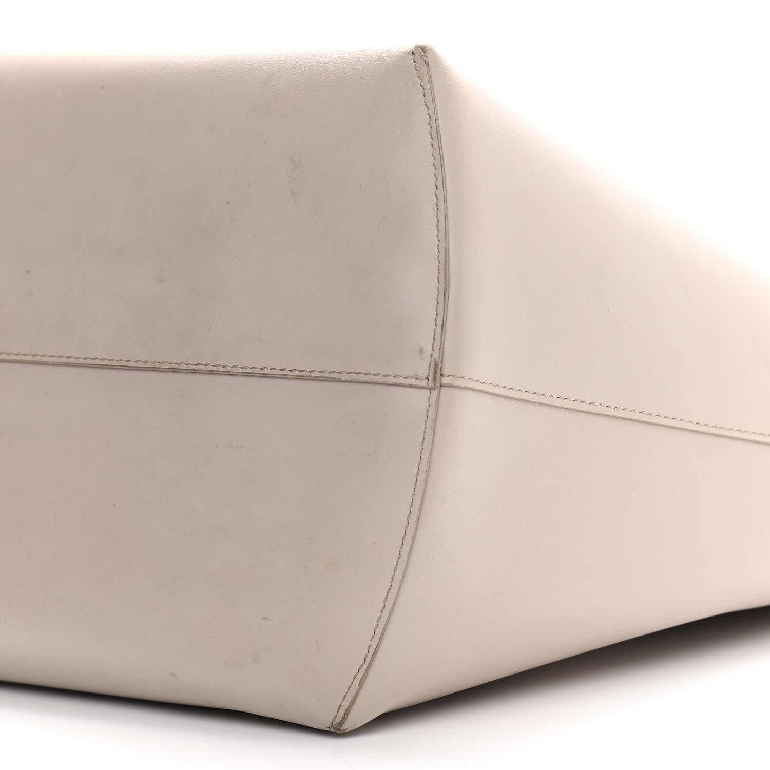 Fendi Vitello Ginevra Elaphe Monster Eyes Shopping Tote Grigio Polvere Naturale 10 of 15