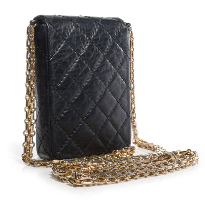 Chanel Aged Calfskin 2.55 Reissue Phone Case Black 3 of 10