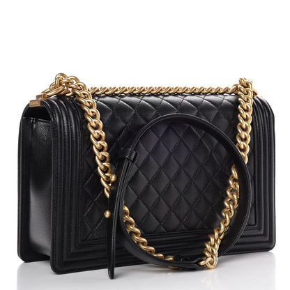 Chanel Caviar Quilted New Medium Boy Flap Black 3 of 9