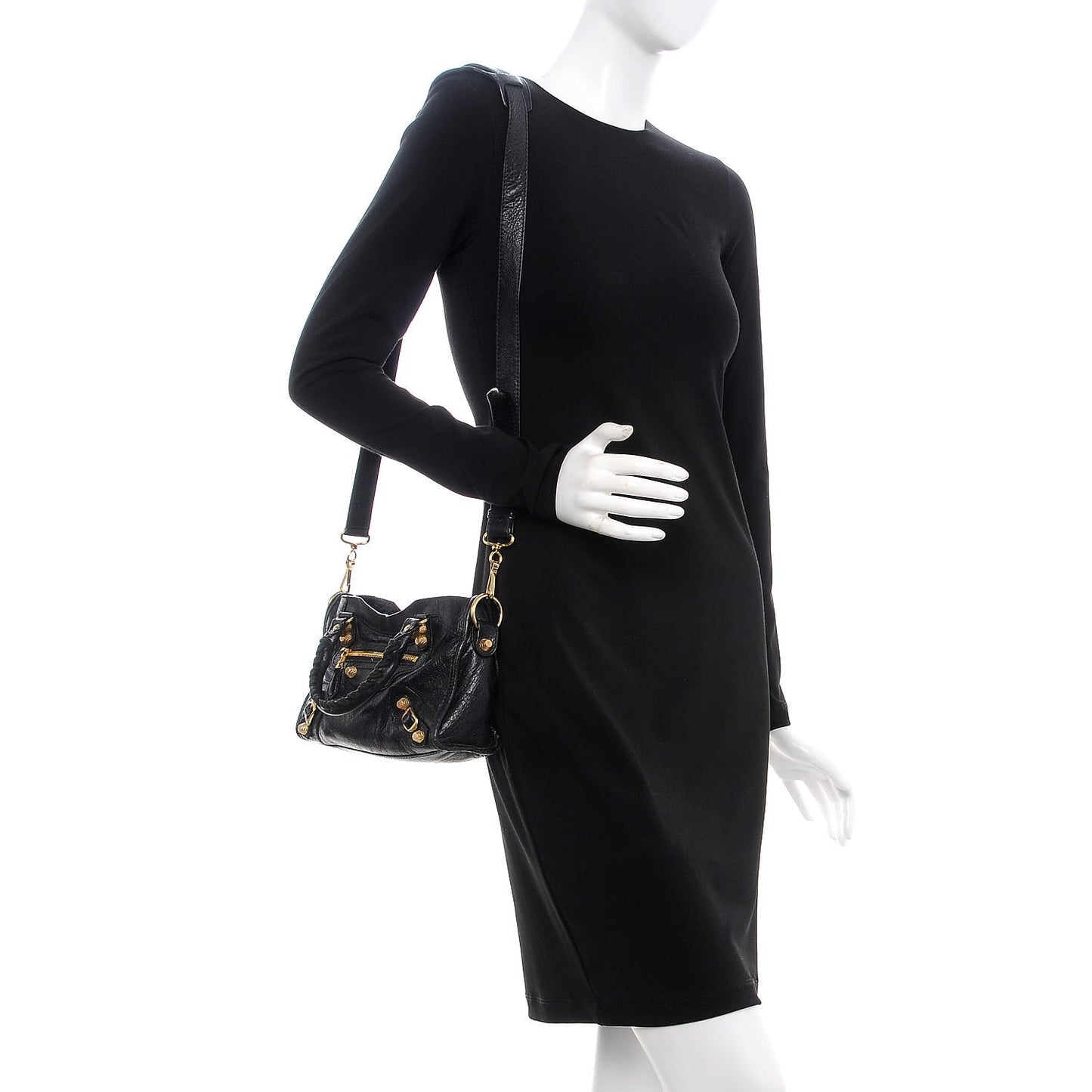 Agneau Giant 12 Gold Hardware Mini City Black