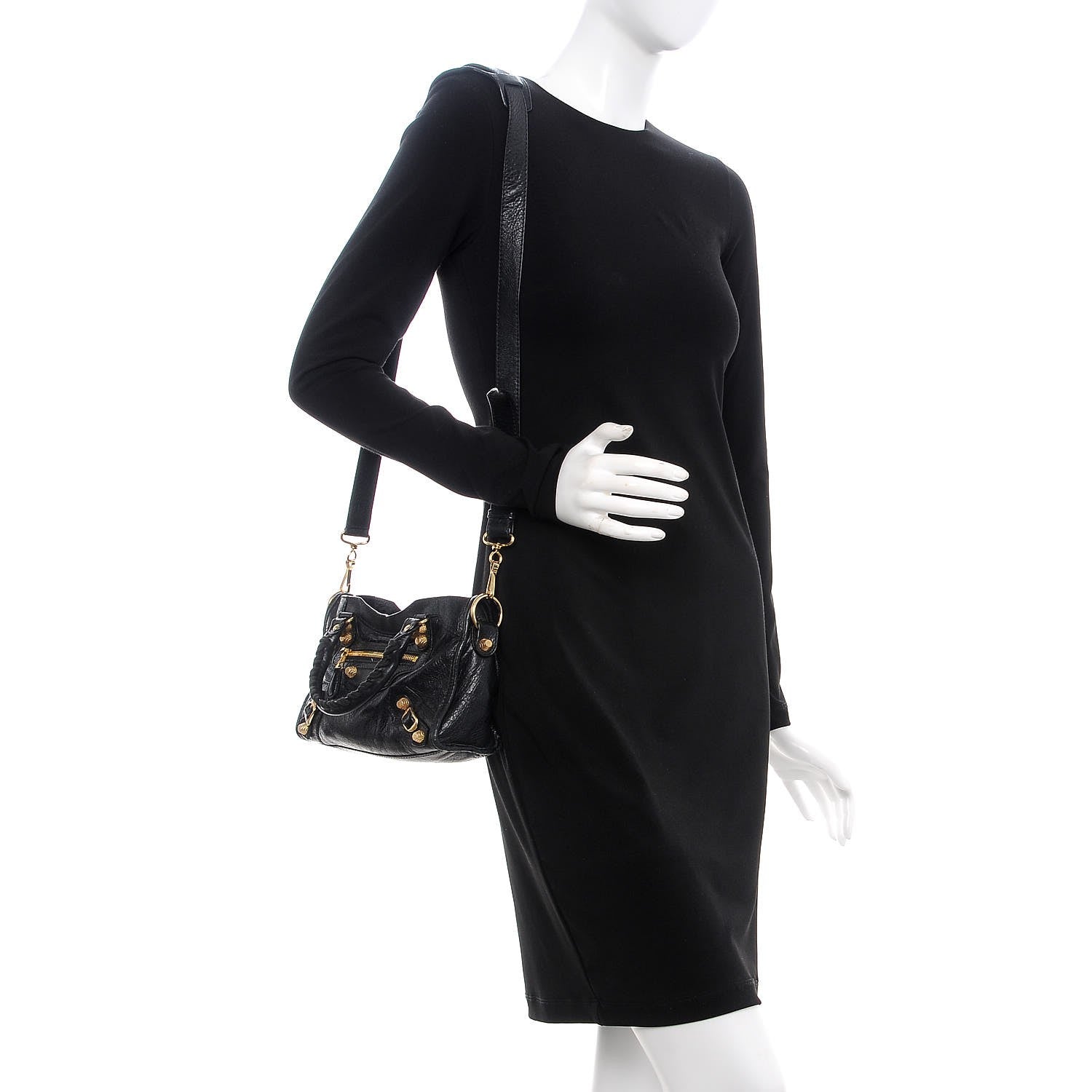 Balenciaga Agneau Giant 12 Gold Hardware Mini City Black 2 of 9