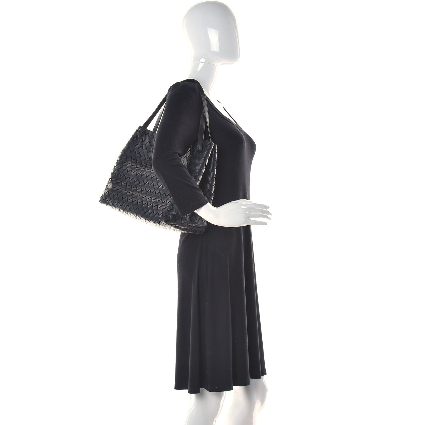Nappa Intrecciato Tote Bag Black