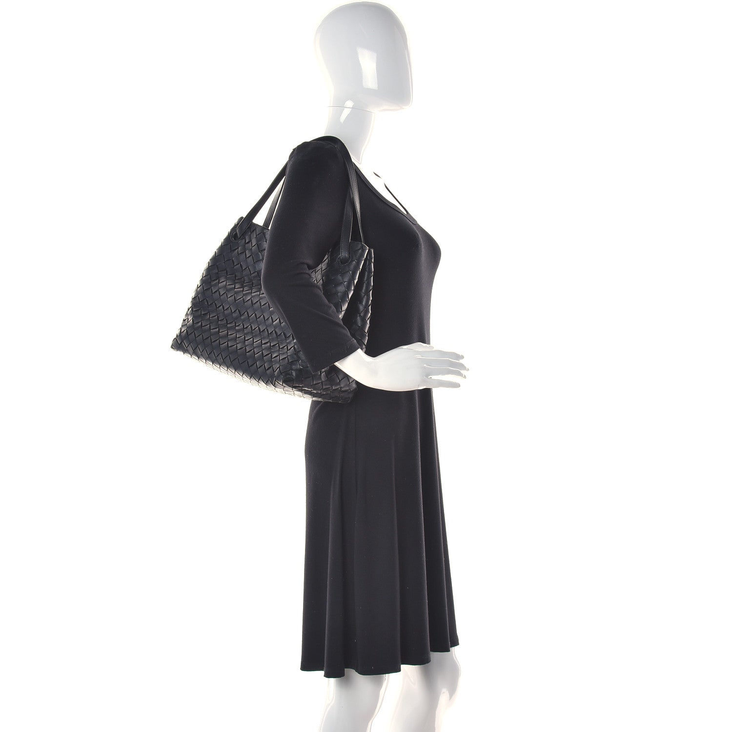 Bottega Veneta Nappa Intrecciato Tote Bag Black 3 of 8