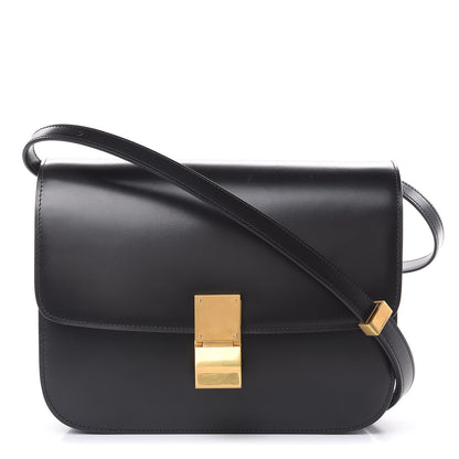 Celine Box Calfskin Medium Classic Box Flap Bag Black 1 of 9