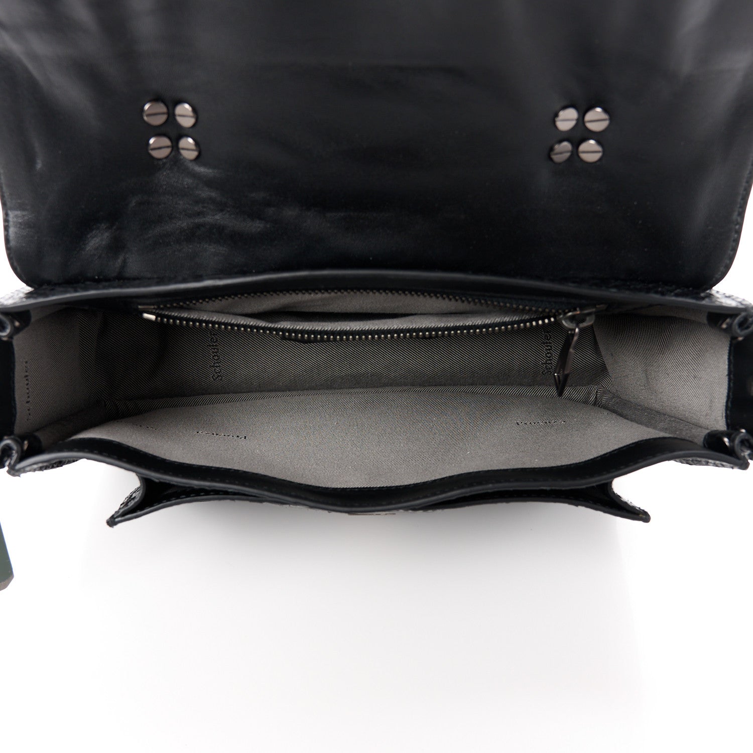 Proenza Schouler PROENZA SCHOULER Snakeskin Tiny PS1 Satchel Black 5 of 11
