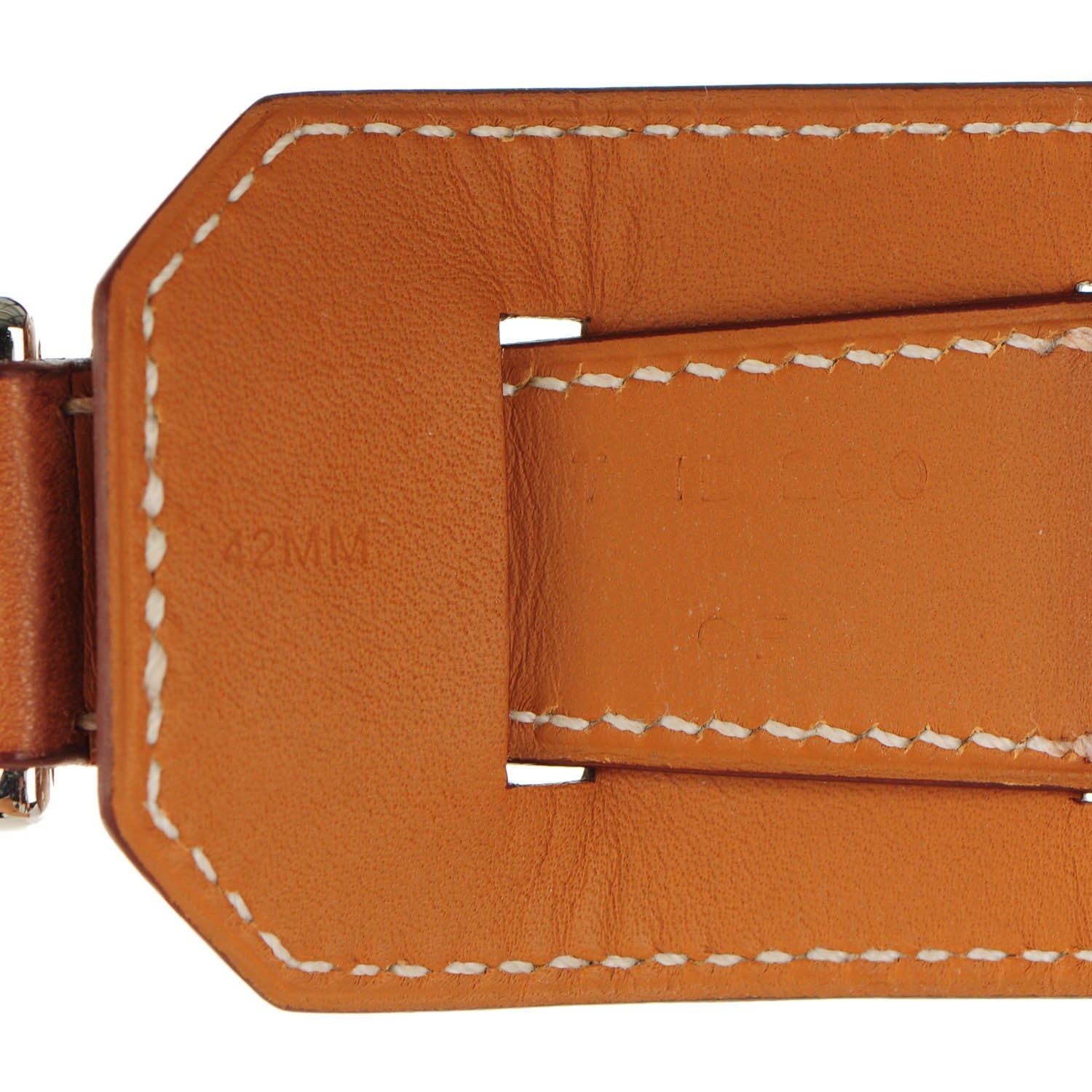 Hermes Barenia 42mm Apple Watch Cuff Fauve 6 of 10