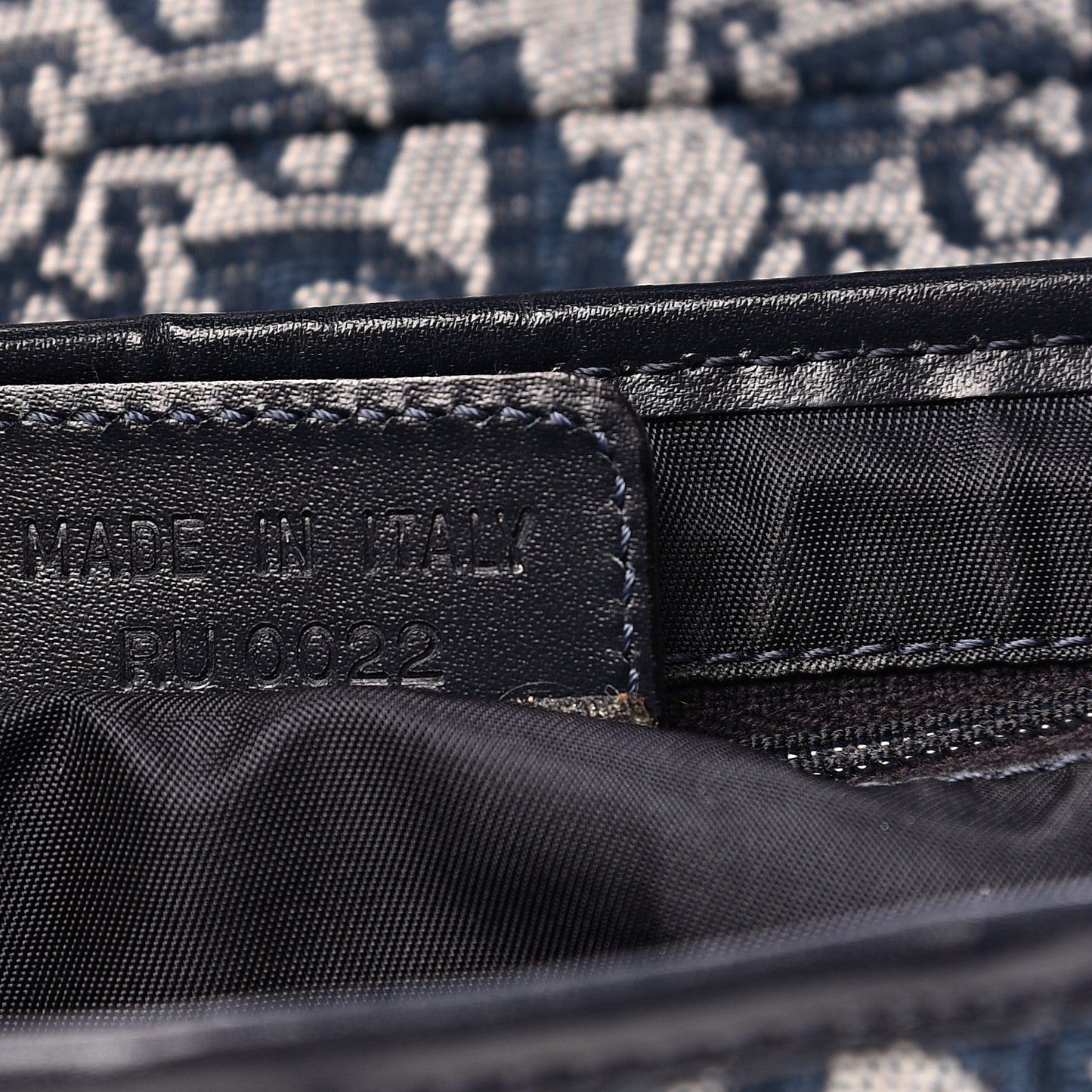 Monogram Saddle Bag Blue