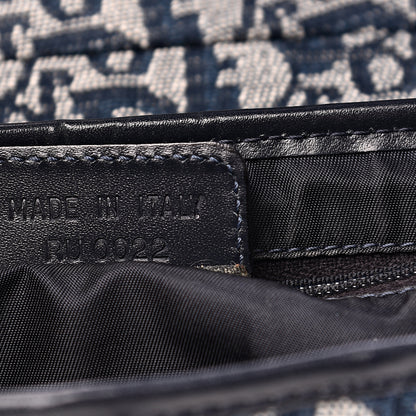 Christian Dior Monogram Saddle Bag Blue 6 of 12