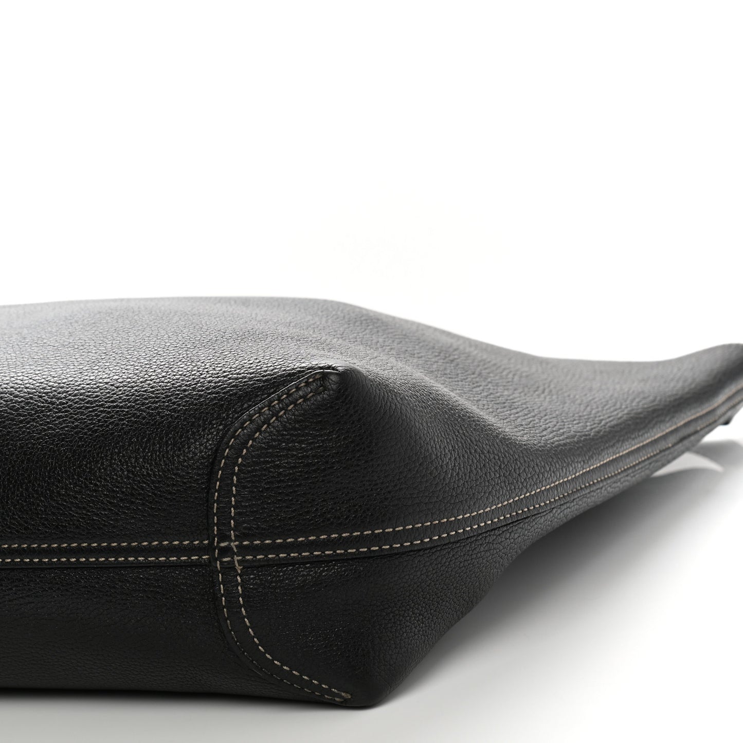 Cellarius Calfskin Bi-Color Medium Ramble Reversible Tote Black Camelia