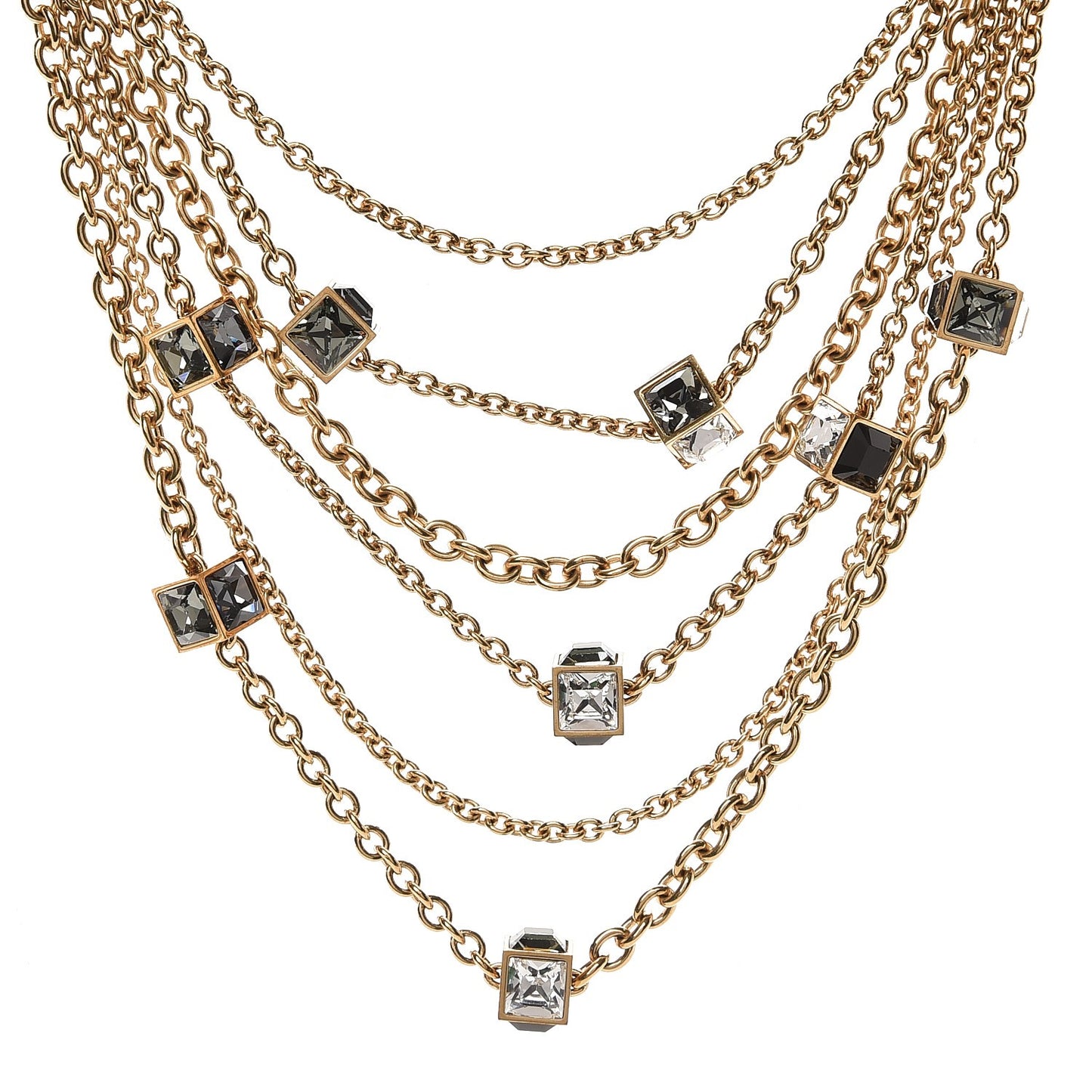 Swarovski Collier Gamble Crew Necklace Gold