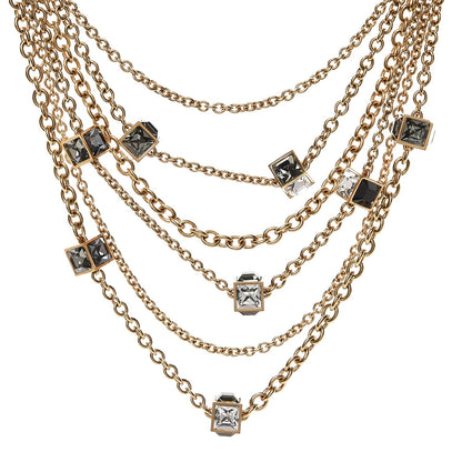 Louis Vuitton Swarovski Collier Gamble Crew Necklace Gold 1 of 6