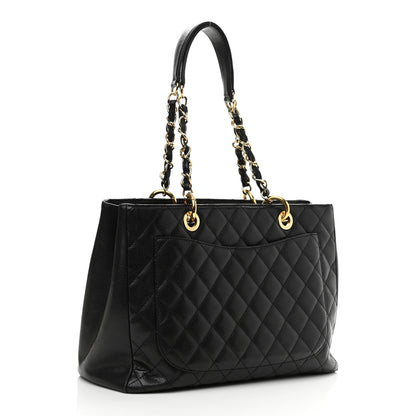 Chanel Caviar Quilted Grand Shopping Tote GST Black 3 of 11