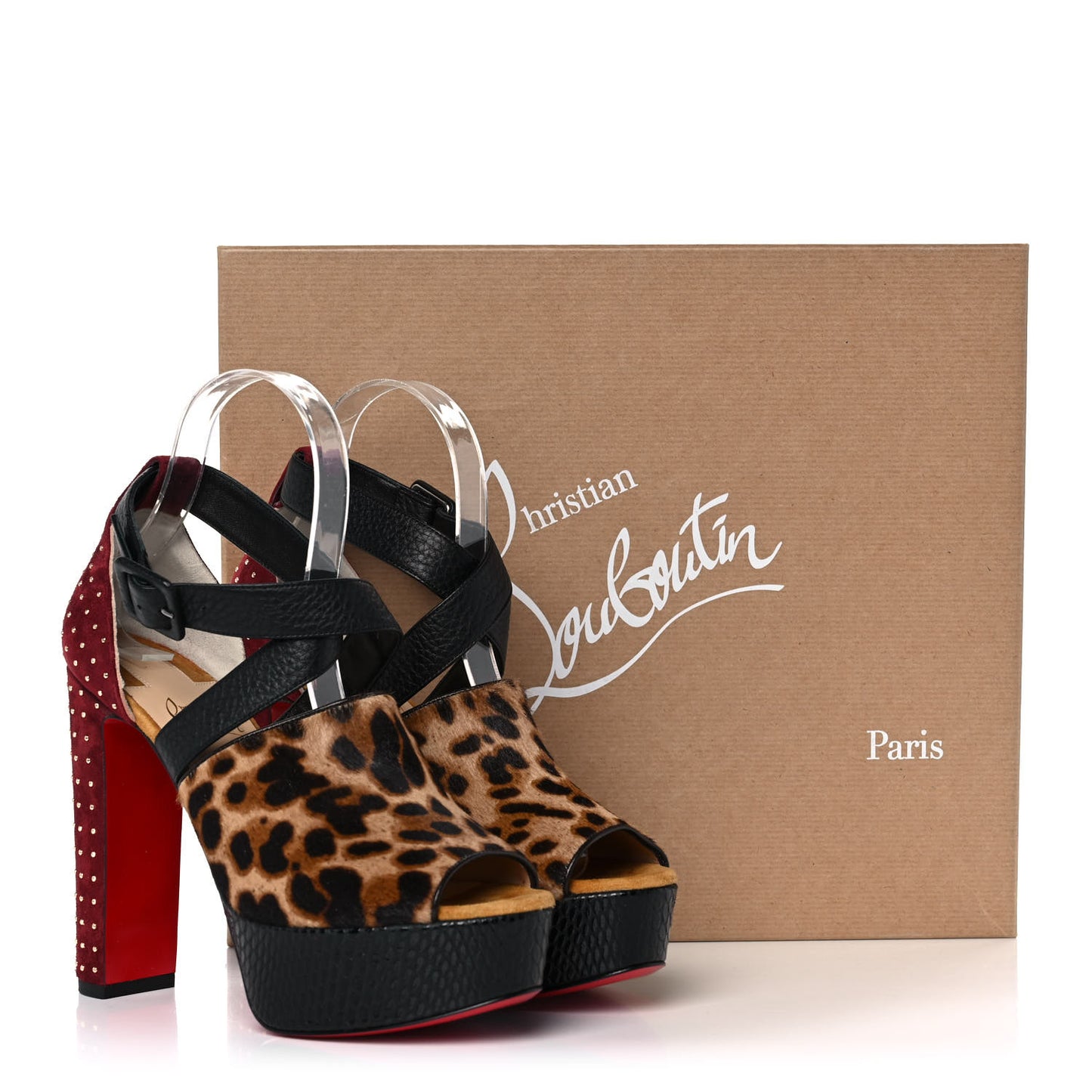 Calf Hair Leopard Print Bingirl Plume 130 Pump 37 Multicolor