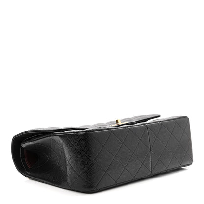 Chanel Caviar Quilted Jumbo Double Flap Black 3 of 11
