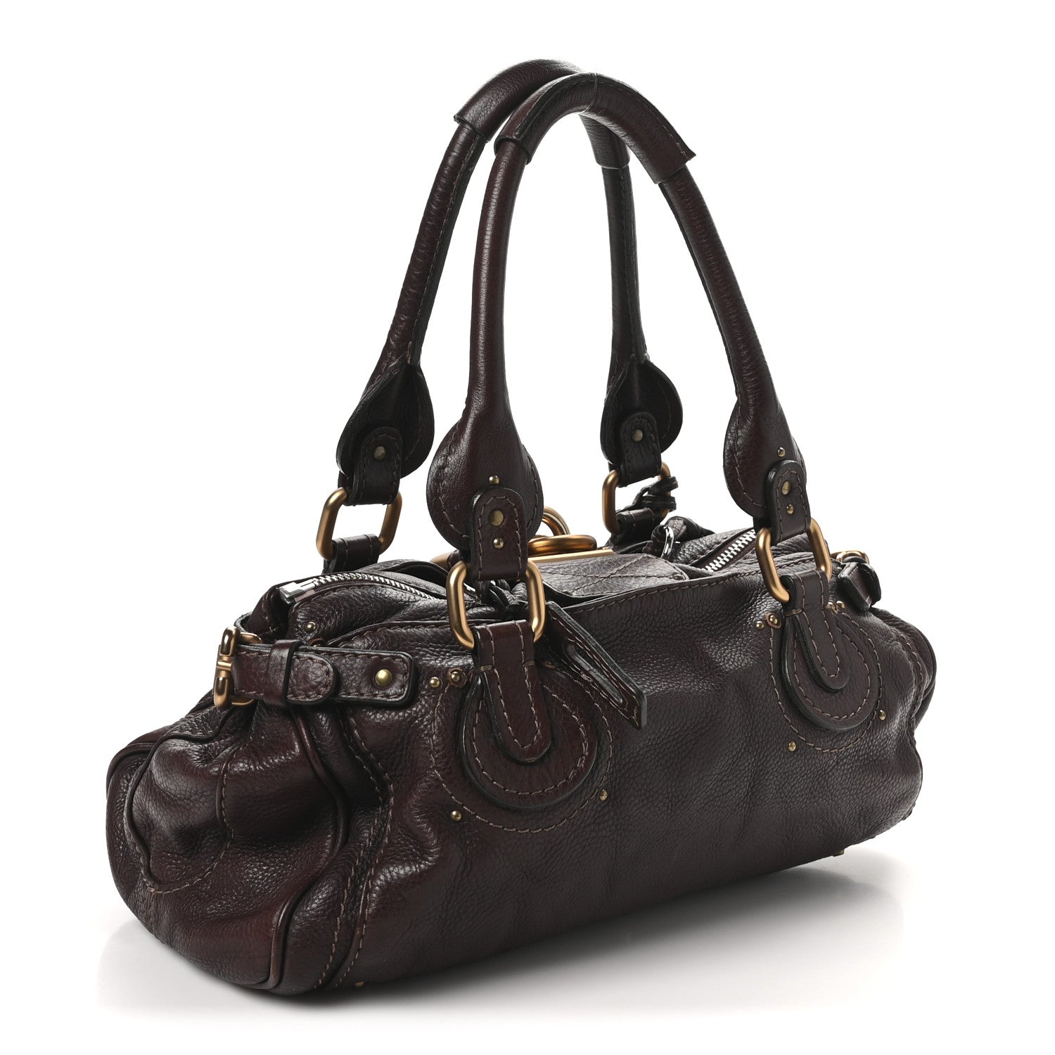 Chloe Calfskin Medium Paddington Satchel Chocolate 3 of 9