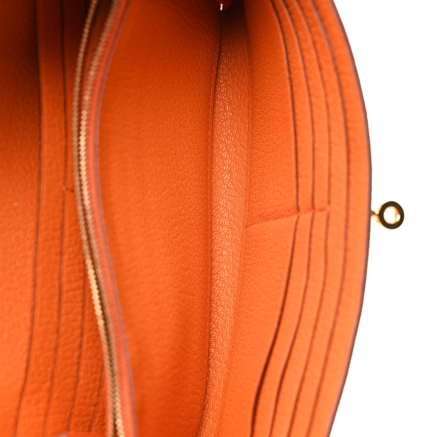 Chevre Mysore Kelly Longue Wallet Orange