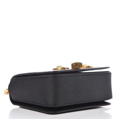 Versace Calfskin Barocco Printed Icon Small Shoulder Bag Black 4 of 8