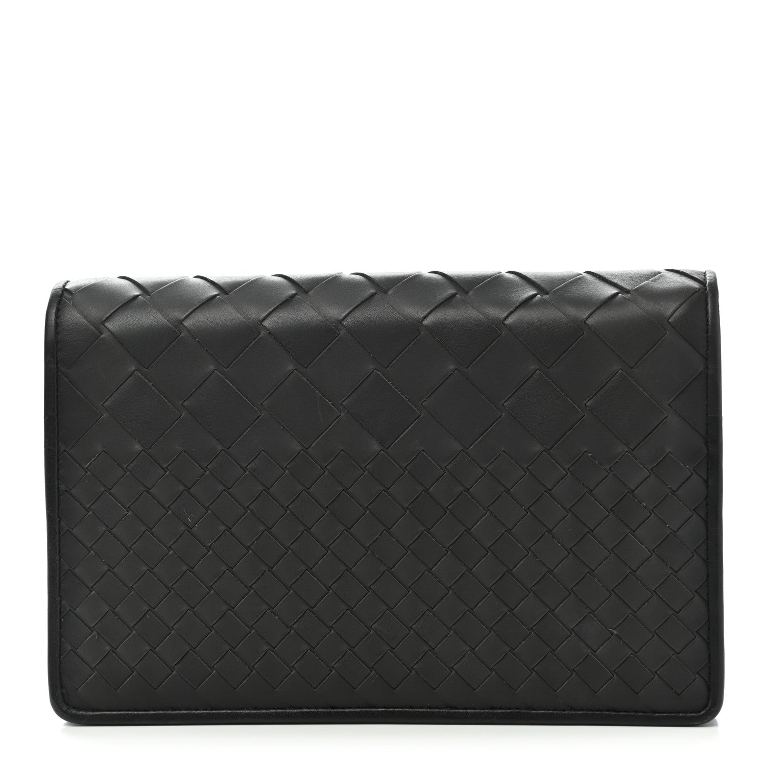 Bottega Veneta Nappa Intrecciato Medium Woven Clutch Black 1 of 12