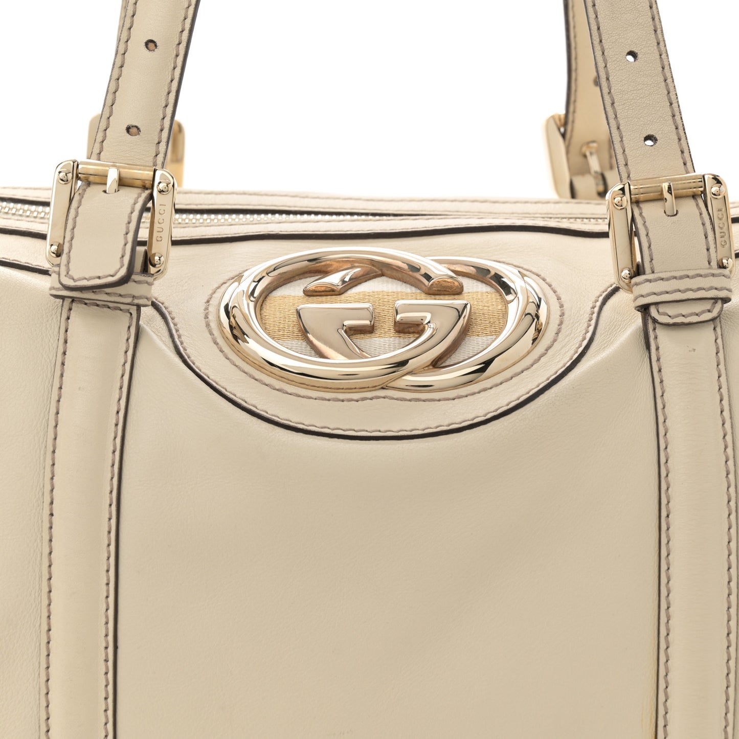 Calfskin Medium Britt Boston Ivory