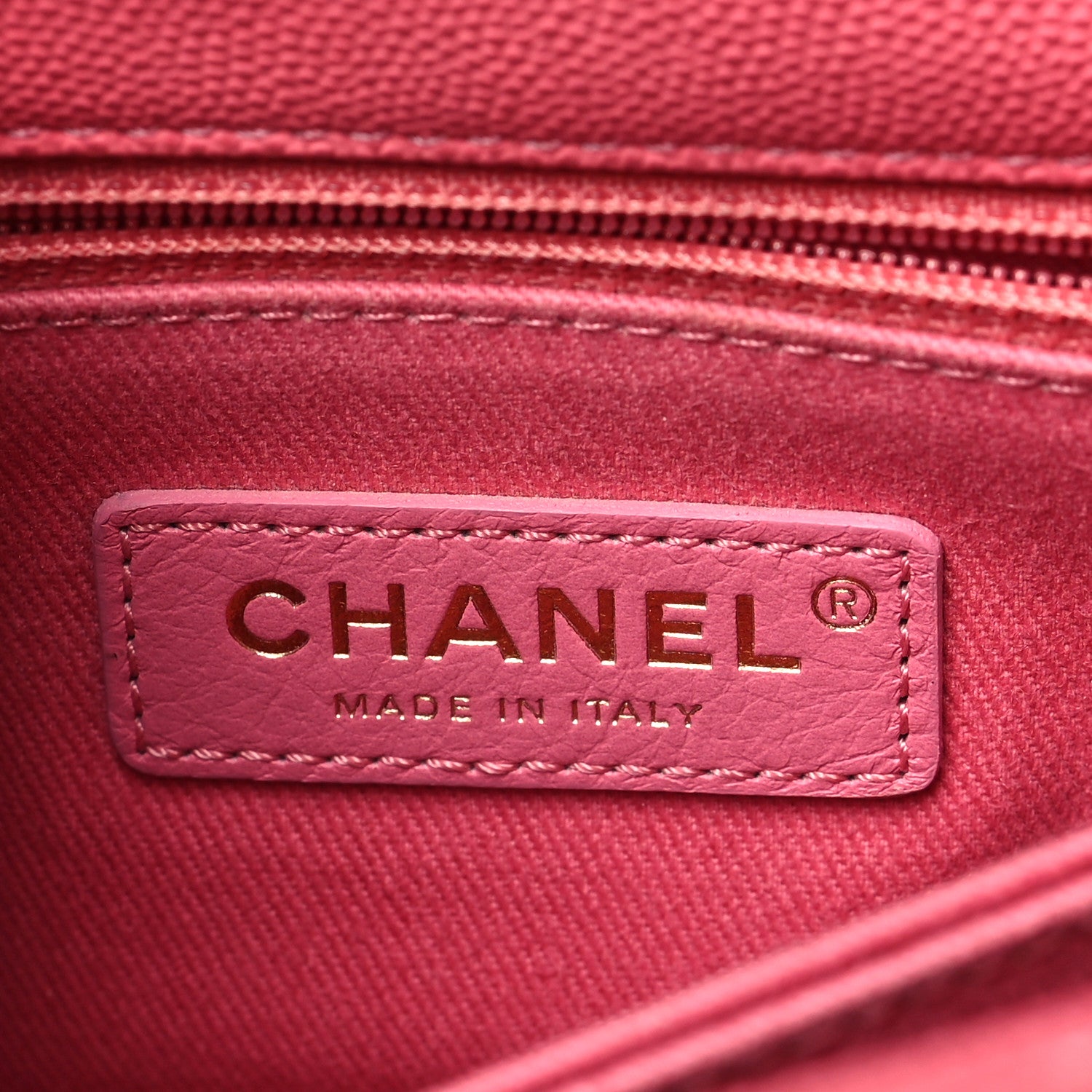 Chanel Caviar Lizard Embossed Quilted Mini Coco Handle Flap Pink 6 of 10