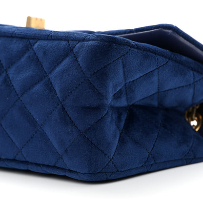Chanel Velvet Quilted Mini 2.55 Reissue Flap Blue 10 of 10