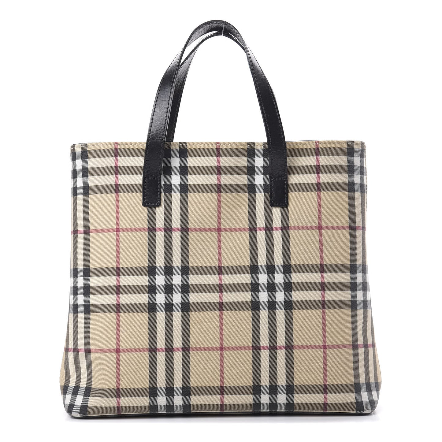 House Check Medium Tote Black