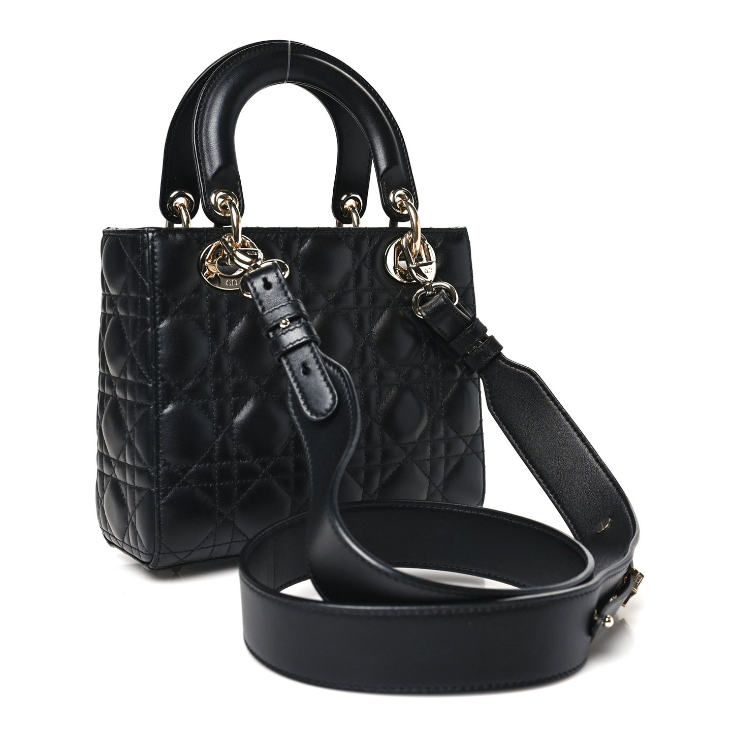 Lambskin Cannage Small My ABCDior Lady Dior Black
