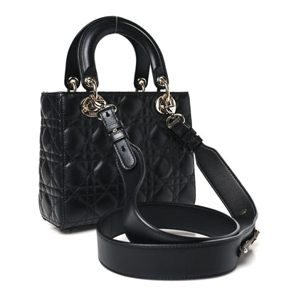 Christian Dior Lambskin Cannage Small My ABCDior Lady Dior Black 2 of 11
