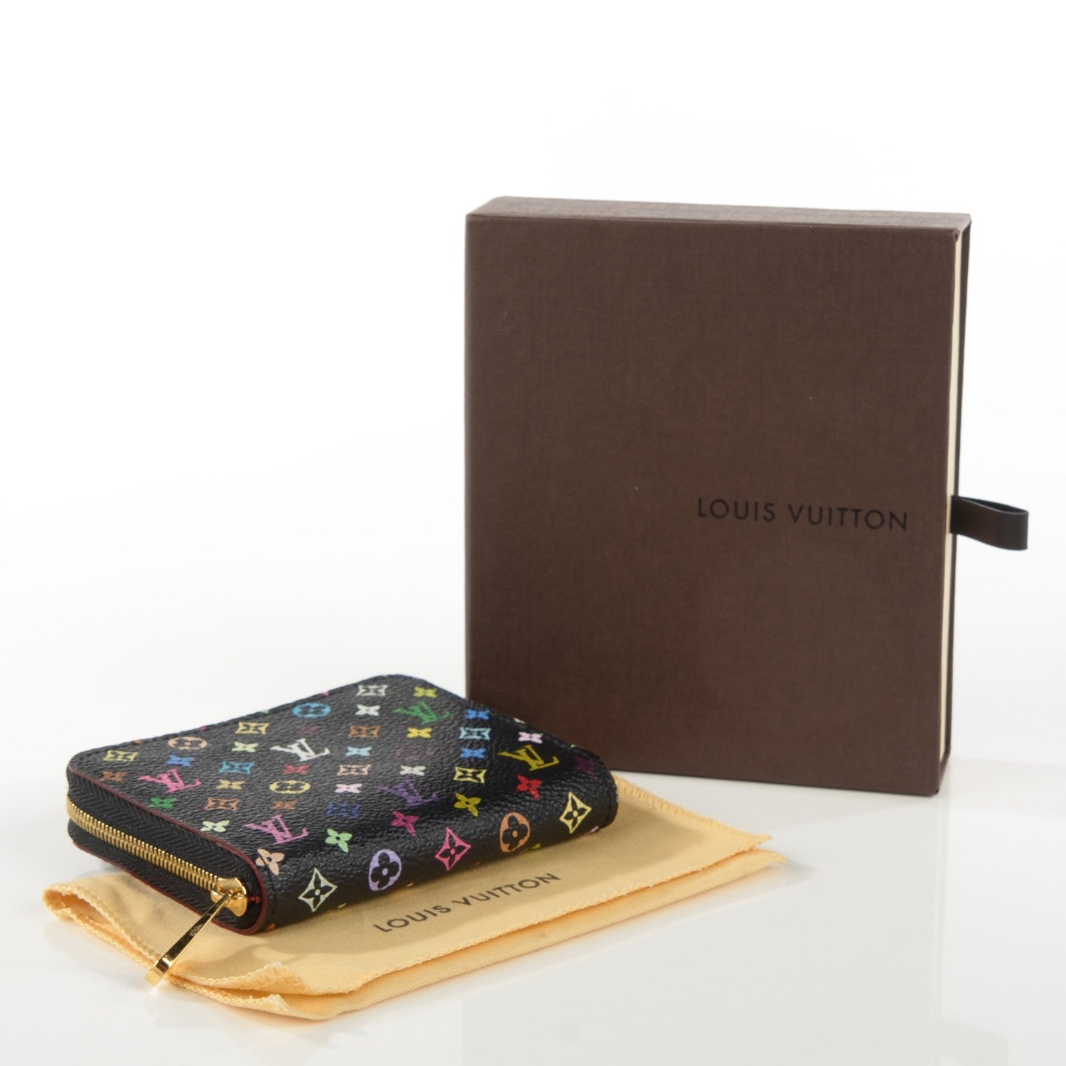 Louis Vuitton Monogram Multicolor Zippy Coin Purse Black Grenade 4 of 7