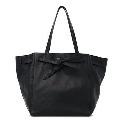 Celine Soft Grained Calfskin Small Belt Cabas Phantom Black 1 of 13