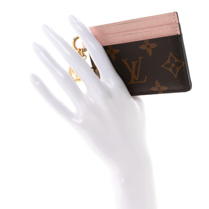 Louis Vuitton Monogram LV Charms Card Holder Rose Ballerine 2 of 7