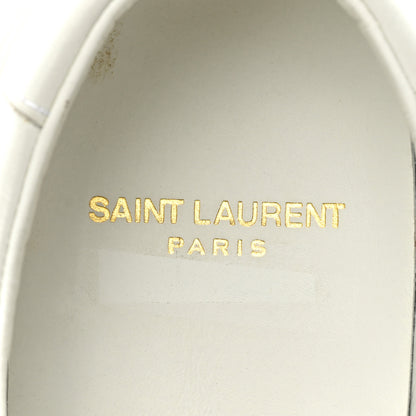 Saint Laurent Calfskin Andy Low Top Sneakers 40 Blanc Optique 8 of 9